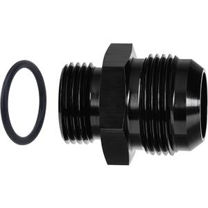 EVIL ENERGY 16AN Flare to 12AN ORB Male Fuel Rail Adapter Fitting Black 2PCS