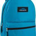 Trail maker Classic 17 Inch Backpack with Adjustable Padded Shoulder Straps (Light Blue) (One Size)