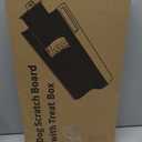 M-Shaped Dog Scratch Pad for Nails with Treat Box, Dog Nail Scratch Board for Large Dogs, Dog Nail File Toy and Shorten Dogs Side Nail Easier (with Treat Box, L)