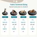 Round Dog Bed Covers Replacement Washable, Dog Bed Washable Cover, for All Shapes (Medium (Up to 36), Paw Chic)