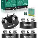 YHTAUTO 5x4.5 Wheel Spacers 2 Inch Fits for Ford, Dodge, Honda, Chevy, Chrysler & Mazda Models 5x114.3mm Tire Spacers w/ 12x1.5 Studs 82.5 mm Center Bore 5 Lug 4PCS Black