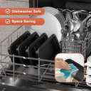 Foldable Silicone Loaf Pan with Metal Reinforced Rim Support - Nonstick Silicone Baking Mold for Homemade Loaf, Bread and Meatloaf - (9"x4"x2.5", Black, 1 Piece)