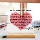 Love Gifts for Her, Anniversary Valentines Day Gifts for Her Wife Girlfriend You Are My Favorite Person Acrylic Desk Plaque Sign Home Decor