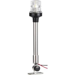 Young Marine 25 inch 3-NM Navigation Anchor Lights All Round 360 White LED with Stainless Steel Bracket, 12-24V