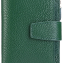 Ladies Leather, Short Wallet, Trendy, Stylish, Sturdy, Durable, Genuine Leather, Suitable For Daily Travel, Green