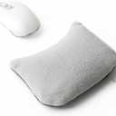 Large Mouse Wrist Rest Bean Bag, Ergonomic Mouse Support Pad Filled Ergo Beads for Computer, Laptop, PC Gaming (Gray)