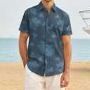 Alex Vando Mens 4-Way Stretch Wrinkle Free Business Casual Dress Shirt (XL)