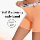 Womens Boxer Briefs High Waisted Modal Boy Shorts Underwear (Large, Multicolor02-pack of 4)