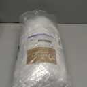 OWENIE White Shower Curtain, 96 Inch Extra Long Farmhouse Shower Curtain, Waterproof Textured Fabric Shower Curtain for Bathroom, Elegant Modern Luxury Design, 72" W x 96" L