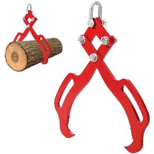 18" Log Lifting Tongs, Log Tongs with 2 Heavy Duty Steel Claws for Timber, Logging Tongs, Grapple, Log Grapple, Grapple Hook, Steel Tongs for Swivel Dragging And Log Lifting, Log Lifter for Tractors