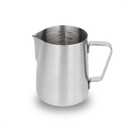 watchget Stainless Steel Milk Frothing Pitcher 12oz/350ml - Espresso Steaming Pitcher for Cappuccino, Latte Art, Coffee Machine Accessories Milk Jug Milk Frother Cup, Matt Silver (11.8 Ounces)