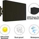 MENKOW Outdoor Waterproof TV Cover for 50-55 inch Flat Screen TV, 600D Heavy Duty Screen Protector, Size 47.5''W x 30''H x 5.5''D (50-55 inches)