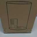 Fish Tank Night Light, 3 Gallon Fish Tank with Filter and Light, Self-Cleaning Desktop Aquarium Starter Kit & LED Lamp, 360 View for Small Fish, Kids Room & Home Decor(7 Color Modes, White) (Middle)