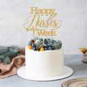 Happy Nurses Week Cake Topper, National Nurses Week Cake Decor, Thank You Nurses - We Appreciate You Decor, Nursing School Party Decorations Gold Glitter