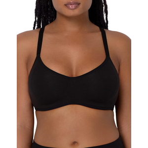 Smart & Sexy Women's Cloud Cotton Comfort Collection Scoop Neck Unlined Underwire Bra 38D