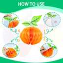 2 x Gyufise 6Pcs Fruit Honeycomb Centerpieces Hawaiian Summer Fruit Table Toppers Tropical Fruit Party Decorations Pineapple Strawberry Grape for Hawaiian Luau Fruit Themed Party