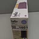 bella 2 Slice Slim Toaster, Fits-anywhere Kitchenware, 6 Setting Shade Control with Reheat & Cancel Buttons, Fits sourdough, 10 Long Slot, Anti Jam & Auto Shutoff, 900 Watt, Plum