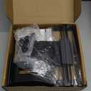 WALI Speaker Wall Mount, Surround Sound Speaker Stand with Adjustable Swivel Tilt Angle, Large Bookshelf Speaker Wall Mount for Living Room, Home Theater, Hold up to 66 Lbs, (SWM201XL), 2 Pack, Black