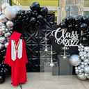 Black and Silver Balloons, 90Pcs 12 inch Bright Black and Metallic Silver Latex Balloons Round Helium Balloons for Birthday Wedding Baby Shower Anniversary Party Backdrop Decorations