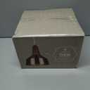 CANARM Thor 1-Light Pendant Light, Gold Finish with Faux Wood Accent, Adjustable Fabric Cord, Modern Lighting for Kitchen, Dining Room or Bedroom