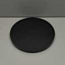 12" Black Wood Lazy Susan Cabinet Turntable Round Bathroom Vanity Organizer Tray Decorative Wooden Lazy Susans for Dining Table Top Kitchen Sink Countertop Large Lazy Susan Rotating Tray Spice Rack