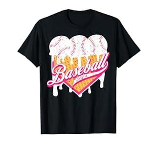 Baseball Home Plate Drip for Boys Ice Cream Spinkle TShirt, M