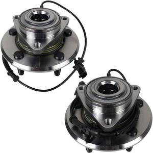 Autoround 515126 Pair Front Wheel Bearing and Hub Assembly Compatible with 2009-2010 Dodge Ram 1500, 2011 Ram 1500, 5 Lug W/ABS