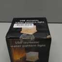 YXQUA Northern Lights Ocean Wave Projector Light, Galaxy Light Projector, 16 Colors Gradual Rotating Flame Water Ripple Ambient Night Light Non-Wood for Bedroom, Room Decor, Kids Room (Plug-in) (4.2 inches)