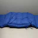 QILLOWAY Indoor/Outdoor Chaise Lounge Cushion with Ties,Replacement Patio Cushions for Lawn Pool. (Marine Blue)