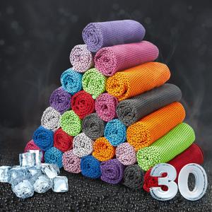 Honoson Cooling Towel Bulk - Neck & Face Cool Chilly Towels Microfiber Breathable Sport Sweat Rag for Gym, Yoga, Travel, Camping, Running, Outdoor (Multicolor)