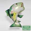 Inflatable Salmon Fish Foil Balloons Gone Fishing Seaweed Bubble Balloons Ocean Sea Animal Lets Go Fishing Themed Balloon Decor for oh Fishally One Birthday Baby Shower Party Decorations Supplies
