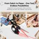 Professional Laser Guided Scissors for Fabric Cutting, Upgraded Ergonomic Handle, Sewing Scissors Cuts Straight Fast with Precision Laser Guide for Quilting, Crafting, Paper, Gift Wrapping