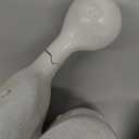 Thinker Statue Book Ends Decorative, Resin Stone Bookends for Heavy Books, Mid Century Vintage Reading Bookends, Aesthetic Unique Book Shelf Holder Ends - for Cool Artistic Abstract Decor (Beige-brown)