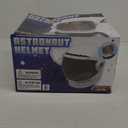 Spooktacular Creations Astronaut Helmet for Kids with Movable Visor Pretend Role Play Accessory Toy Set Halloween Costumes (White)