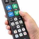 Big Button Universal TV Remote Simple Easy to Use, Great for Seniors, Works with Major TV Brands with Sleep Function