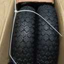 (2-PACK) 4.80/4.00-8" Tire and Wheel, 16" Pneumatic Tire Wheels with 5/8" Bearings (Extra 3/4") and 3" Centered Hub for Wheelbarrow, Hand Truck, Garden Carts, Yard Wagon Dump Cart