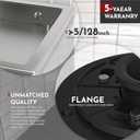WEBANG 4 Inch Square Shower Drain Brushed Floor Drain with Flange Reversible 2-in-1 Cover Tile Insert Grate Removable SUS304 Stainless Steel CUPC Certified Brushed