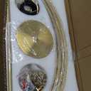 Gold Chandelier 24 Light Large Chandelier for High Ceilings, Farmhouse Wagon Wheel 39in 3-Tier for Dining Room, Hallway, Living Room, Foyer