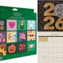 Diamond Art Calendar 2026, DIY Diamond Art Calendar, 12-Month Flip Wall Calendar with To Do List, Diamond Calendars 2026 for Home Office Decoration