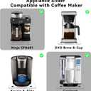 Appliance Slider for Coffee Maker, Acrylic Sliding Tray for Kitchen Countertop, Non-Slip Counter Mat for Small Appliances, 10.6" W x 14" D