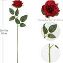 Tifuly Red Roses Artificial Flowers - 12 pcs Realistic Long Stem Fake Roses Faux Silk Flowers for DIY Bouquets Wedding Centerpieces Arrangements Home Party DecorBurgundy