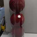 6" Extra Large Velvet Christmas Ball Ornaments Set of 3, Oversized Flocked Ornaments for Xmas Trees Mantels Centerpieces Bowl Fillers, Big Burgundy Christmas Ornament for Winter, Holiday, Party Decor