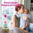 Dapple Baby Fragrance Free Bottle & Dish Soap - (3 Pack) 16.9 fl oz - Cleans Baby Bottles, Sippy Cups, Pacifiers, Breast Pumps, & More - Gently Removes Milk Film & Odors - Includes 1 Pump
