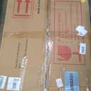 48 x 30 Inch Gold Bathroom Mirror, Rectangular Wall Mounted Shatterproof Mirror, Aluminum Alloy Frame with Rounded Corners, Horizontal or Vertical for Farmhouse Decor