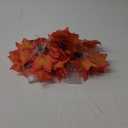 YEGUO 4 Packs Thanksgiving Decorations for Home, Fall Lights Battery Operated, Total 40ft 80 LED Lighted Fall Garland Maple Leaves for Thanksgiving Decor (Orange)