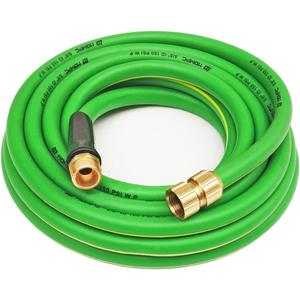 HQMPC Garden Hose Garden Water Hose 5/8"ID 30 ft Durable PVC Non Kinking Heavy Water Hose with Brass Hose Fittings (5/8"IDx30'(30 FEET))