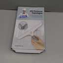 MR.SIGA Multi-Purpose Silicon Squeegee for Window, Glass, Shower Door, Car Windshield, Heavy Duty Window Scrubber, Includes Suction Hook, 10 inch, White & Gray, 1 Pack (25.4 cm (Pack of 1))