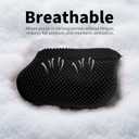 Ergonomic Silicone Seat Cushion, Black, Pain Relief Support for Office, Car, Wheelchair, Coccyx, Sciatica, Lumbar Support Breathability Seat Cushion