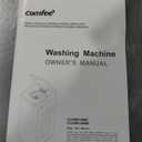 COMFEE' Portable Washing Machine, 0.9 cu.ft Compact Washer With LED Display, 5 Wash Cycles, 2 Built-in Rollers, Space Saving Full-Automatic Washer