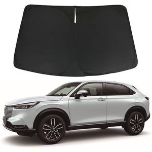 D-Lumina HRV Windshield Sunshade - Compatible with Honda HR-V (LX Sport EX EX-L) 2023 2024 2025 - Foldable Front Window Sun Shade Shield Protector